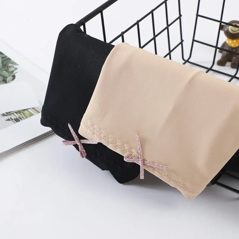 INTIMO SECRETS Women’s Sexy Lace Edge Seamless Ice Silk Shorts