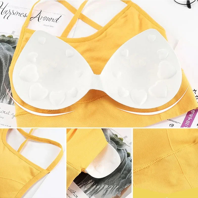 Women Push Up Seamless Sports Bra Workout Female Sport Top Crop Fitness Active Wear for Brassiere Women's Comfort Bra