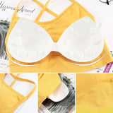 Women Push Up Seamless Sports Bra Workout Female Sport Top Crop Fitness Active Wear for Brassiere Women's Comfort Bra