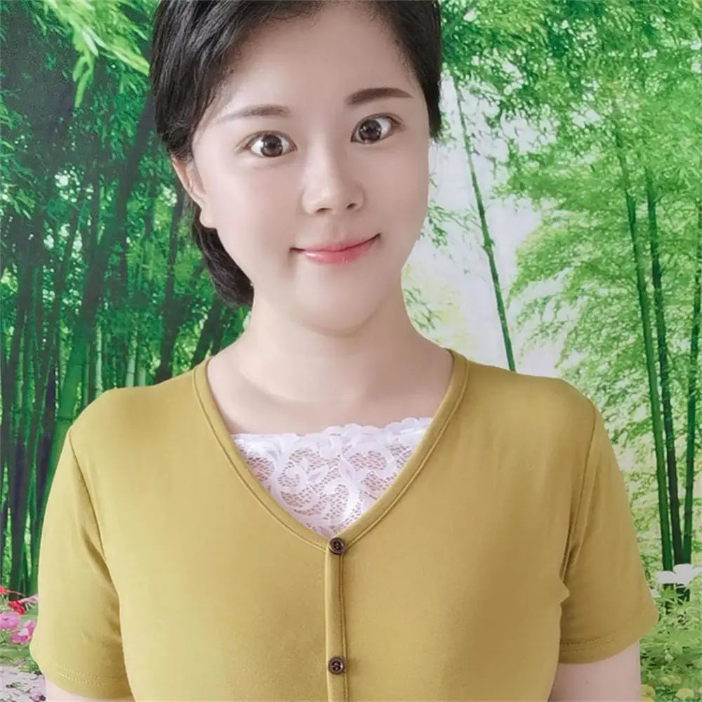 1/2Pcs Women Lace Invisible Mock Camisole Wrapped Chest Overlay Bra Quick Easy Clip-on Insert Wrapped Chest Panel Cover