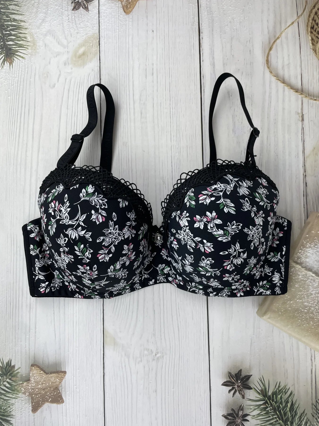 INTIMO SECRETS Diana Rose Underwire Bra – C/D/E Cup, Anti-Sag