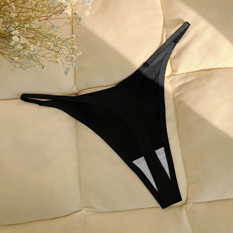 INTIMO SECRETS Ruffles Seamless Thong – Invisible T-Back Underwear for Women