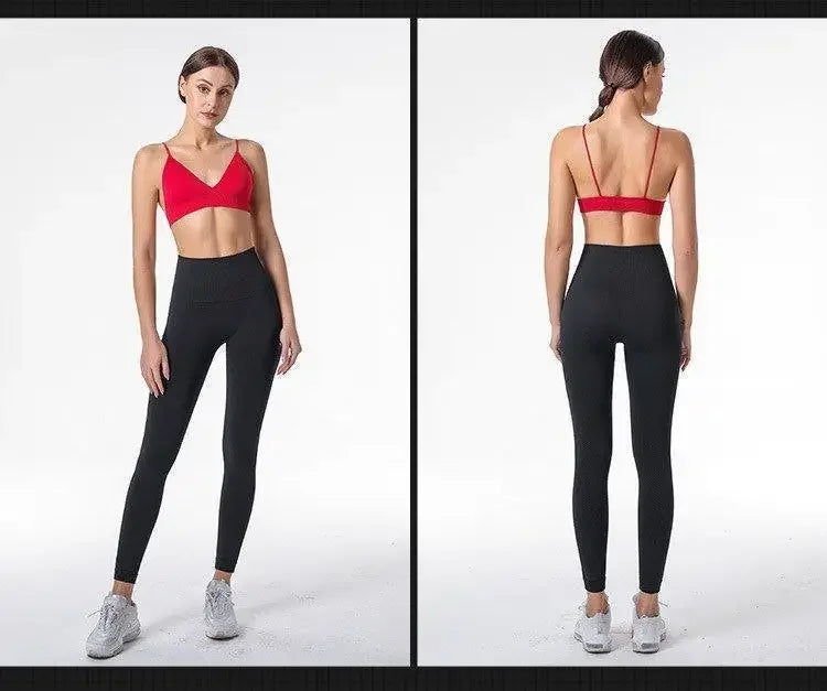 V Neck Seamless Triangle Cup Bra Camisole Underwear Wrapped Chest Women S M L Breathable Gather Up Sports Fitness Yoga Casual