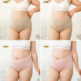 4Pcs High Waist Cotton Panties Women Underwear Body Shaper Soft Ladies Briefs Plus Size Sexy Panty Female Breathable Lingerie
