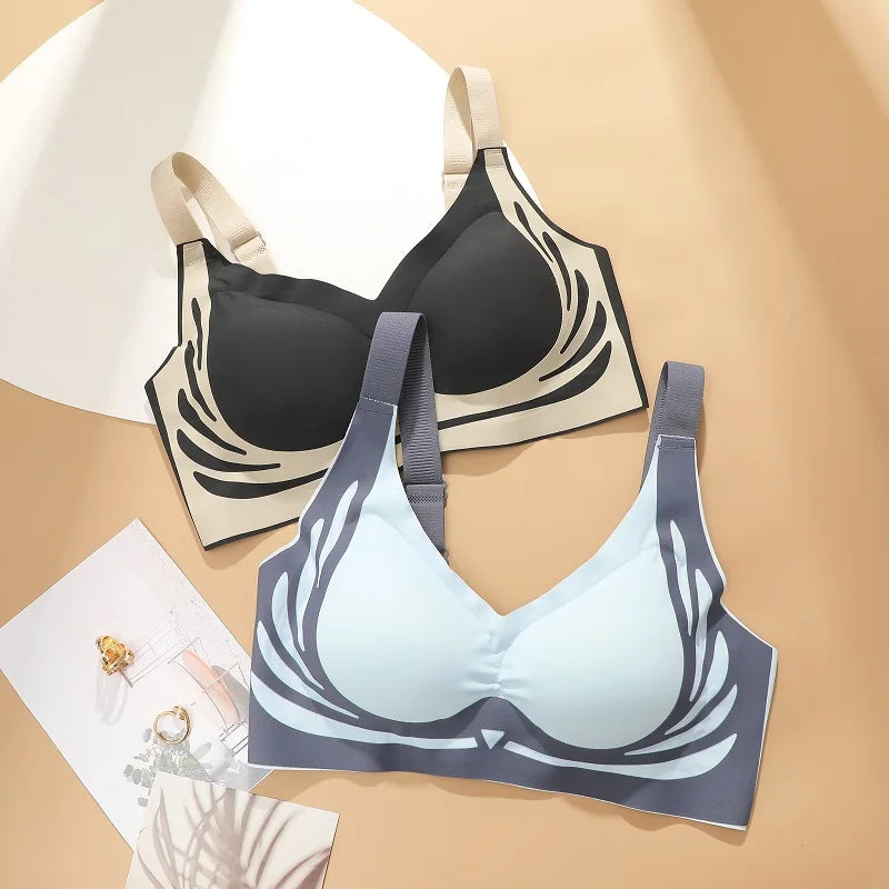 INTIMO SECRETS Plus Size Super Gather Push-Up Bra – Soft Seamless Support