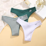 3PCS/Set Brazilian Underwear Women Panties Waffle Cotton Panties FINETOO Female Underwear Briefs Intimates Women Lingerie S-XL