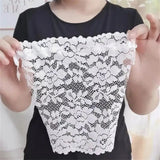 1/2Pcs Women Lace Invisible Mock Camisole Wrapped Chest Overlay Bra Quick Easy Clip-on Insert Wrapped Chest Panel Cover