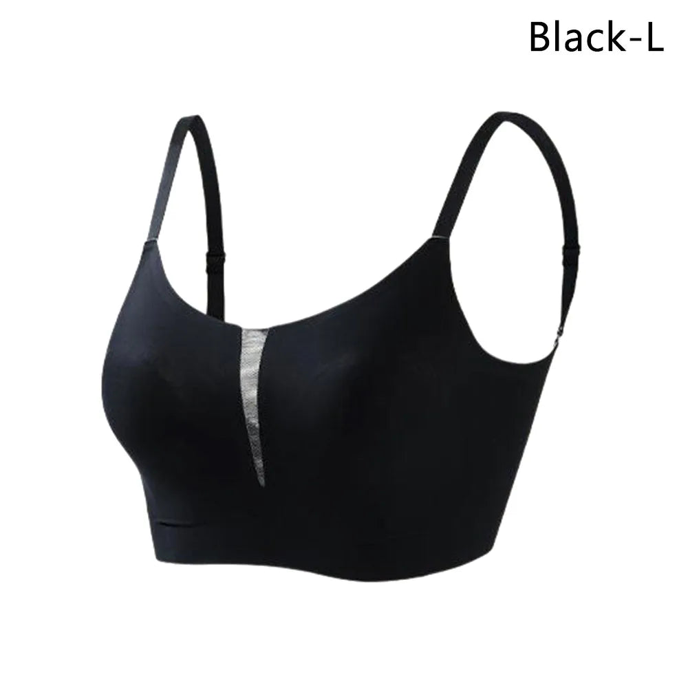 INTIMO SECRETS Leopard Print Wireless Minimizer Bra – Anti-Sag, Large Bust Support