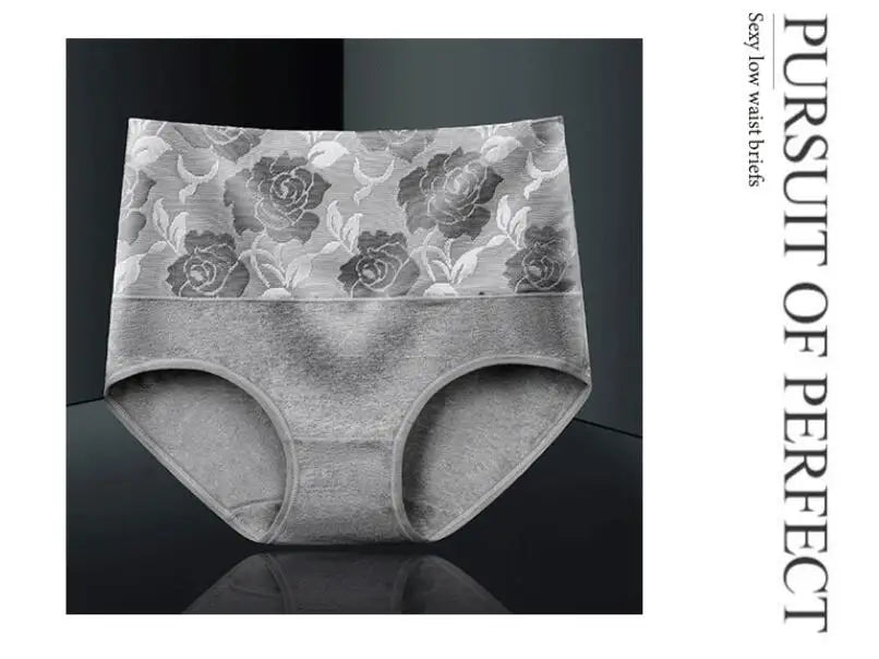 INTIMO SECRETS 3PCS High Waist Cotton Panties – Plus Size Women’s Lingerie