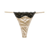 INTIMO SECRETS Women’s Floral Lace Thong – Seamless T-Back G-String Panties, Invisible Underwear