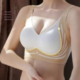 INTIMO SECRETS Plus Size Super Gather Push-Up Bra – Soft Seamless Support