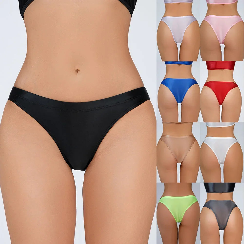 Women Seamless Panties Briefs Underwear Silky Female Sexy Smooth sexy lingerie Knicker Thongs G-String Elasticity Slips thongs
