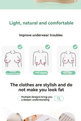 New Non-magnetic Thin Cup Glossy Fat Mm Bra Large Size No Underwire Comfortable Breathable Gathered Women's Underwear