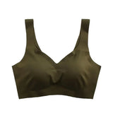 INTIMO SECRETS Detachable Pad Seamless Ice Silk Bra – Wireless, Breathable, Push-Up, Yoga Vest