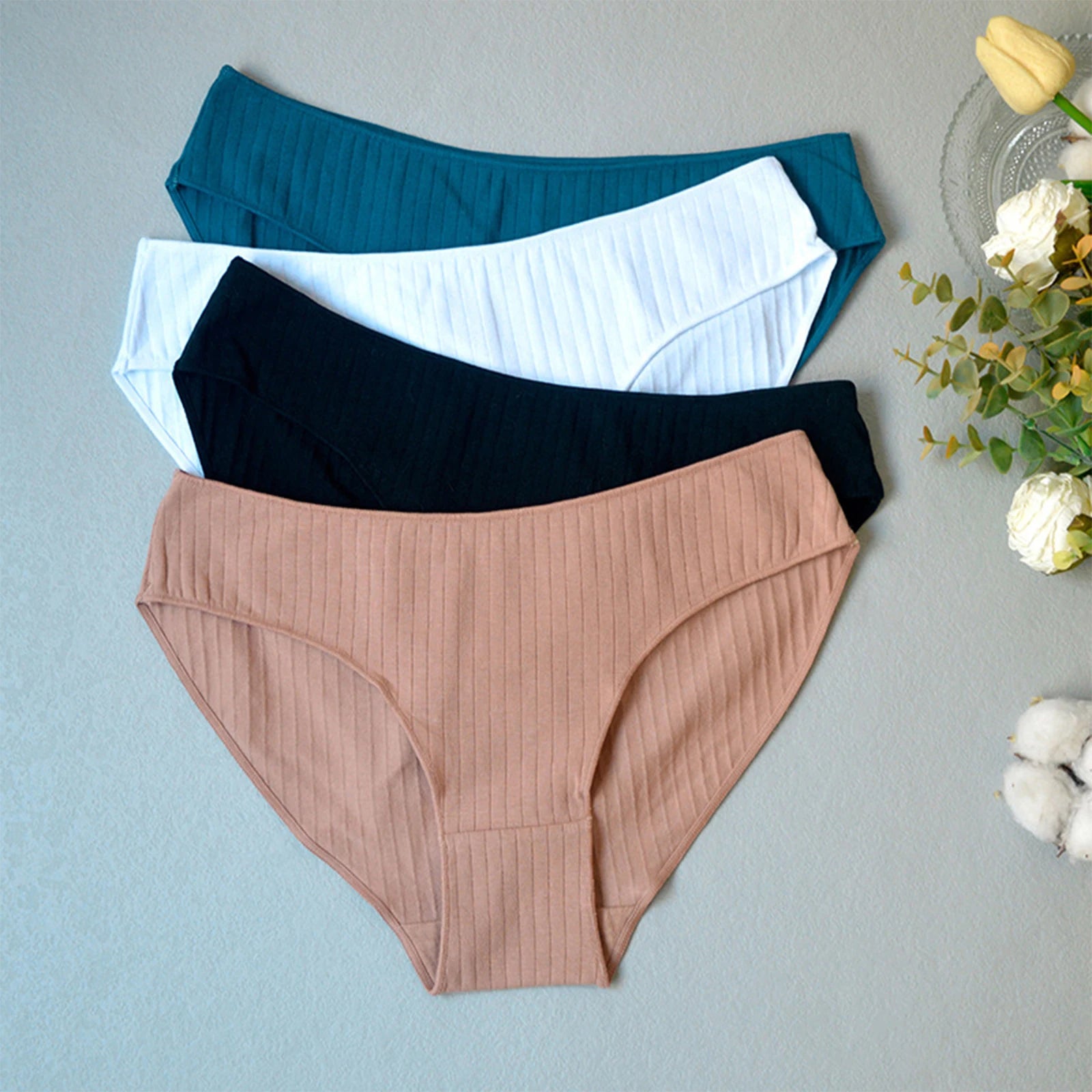 INTIMO SECREST Women’s Low-Waist Soft Thong Panties