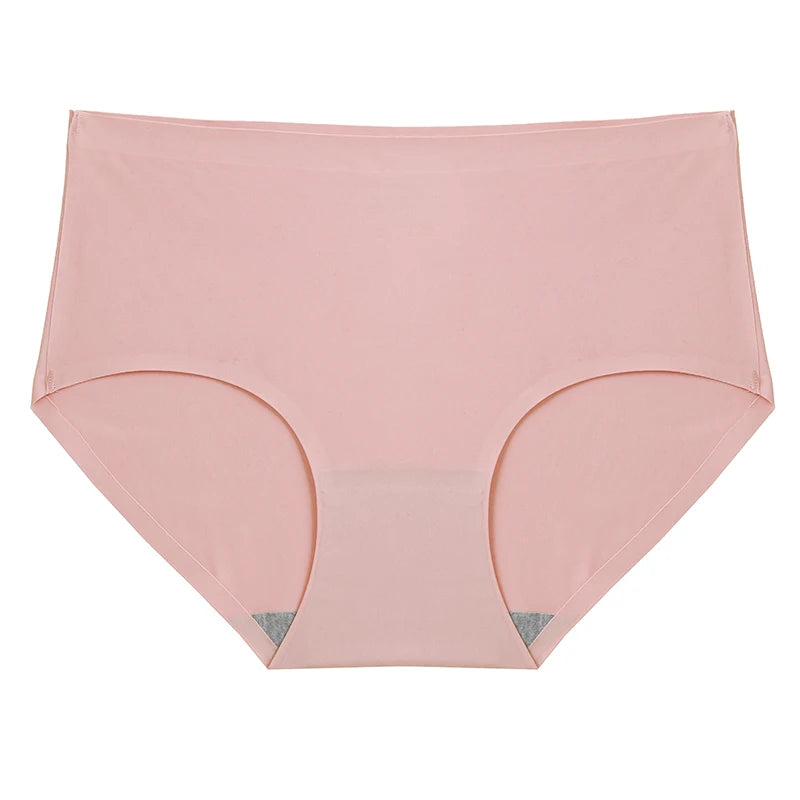 INTIMO SECRETS Plus Size Women’s Panties – Breathable Silk Satin 4PCS