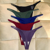 INTIMO SECRETS Ruffles Seamless Thong – Invisible T-Back Underwear for Women