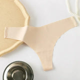 INTIMO SECRETS Ice Silk Thong – Sexy G-String, Low Waist, Seamless Comfort