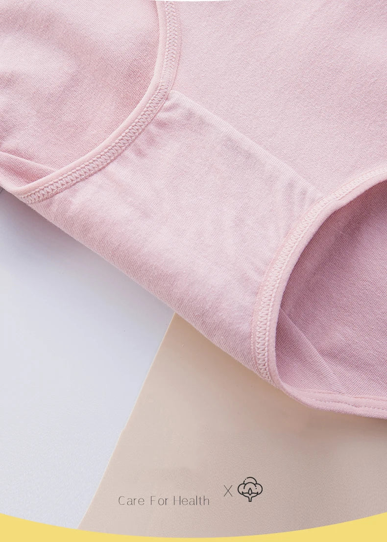 INTIMO SECRETS 4PCS High Waist Cotton Panties – Plus Size Women’s Lingerie