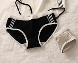 Women Underwear Cotton Crotch Mid Waist Traceless Sexy Panties Japanese Sports Style Girls Breathable Underpants Simple Lingerie