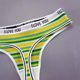 INTIMO SECRETS 3PCS Cotton Thongs – Soft Low-Rise G-String Underwear for Women