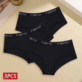 INTIMO SECRETS 3PCS Women’s Cotton Seamless Briefs – Plus Size Low-Waist Panties (S-XXL)