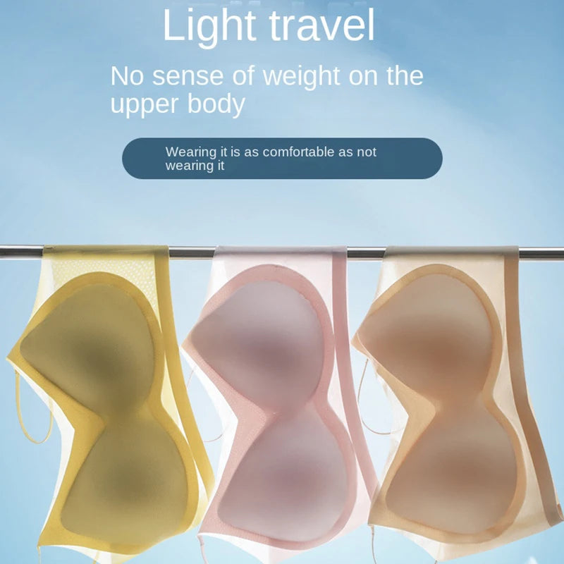 INTIMO SECRETS Ice Silk Seamless Bra - Plus Size Wireless Cooling Top