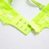 INTIMO SECRETS 2024 Floral Lace Push-Up Bra & Panties Set for Women