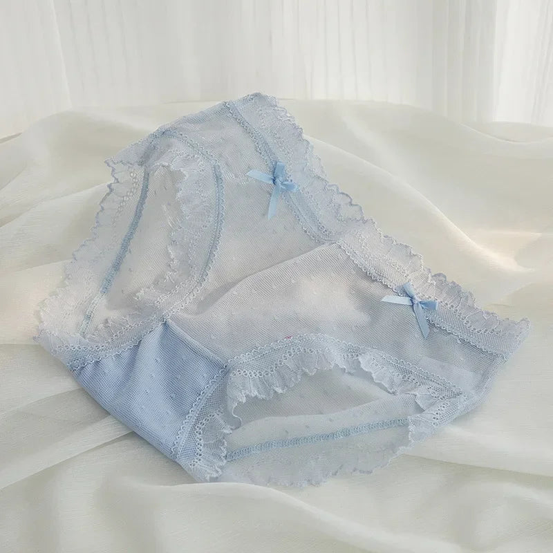 INTIMO SECRETS Women’s L-XL Sexy Lace Low-Waist Seamless Panties