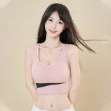 INTIMO SECRETS Women’s High-Impact Sports Bra – Large Size Wire-Free Yoga & Running Top