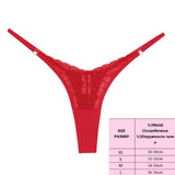 INTIMO SECRETS Women’s Sexy Lace Low-Rise Thong Panties