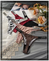 INTIMO SECRETS Rhinestone Thongs – Sexy Low-Waist G-String Underwear for Women S-XL