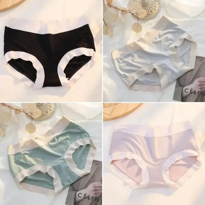 Women'S Modal Panties Seamless Underwear Cotton Breathable Female Underpants Girls Briefs Plus Size Sexy Intimates Lingerie