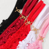 INTIMO SECRETS 5-Pack Multi-Color Plus-Size Women’s Sexy G-String Thongs – Elegant Lingerie 1XL-4XL