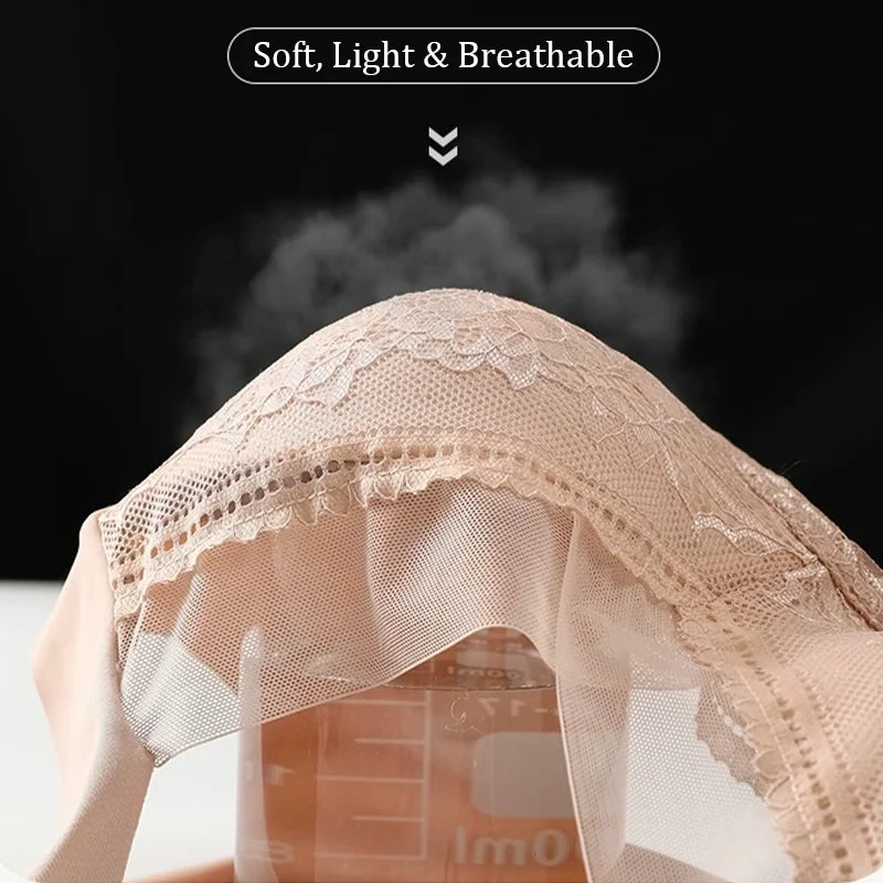 INTIMO SECRETS Women’s Seamless Floral Lace Bra – Soft, Breathable, Sexy Lingerie