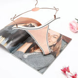INTIMO SECREST Seamless Ribbed Cotton Thong Panties for Women