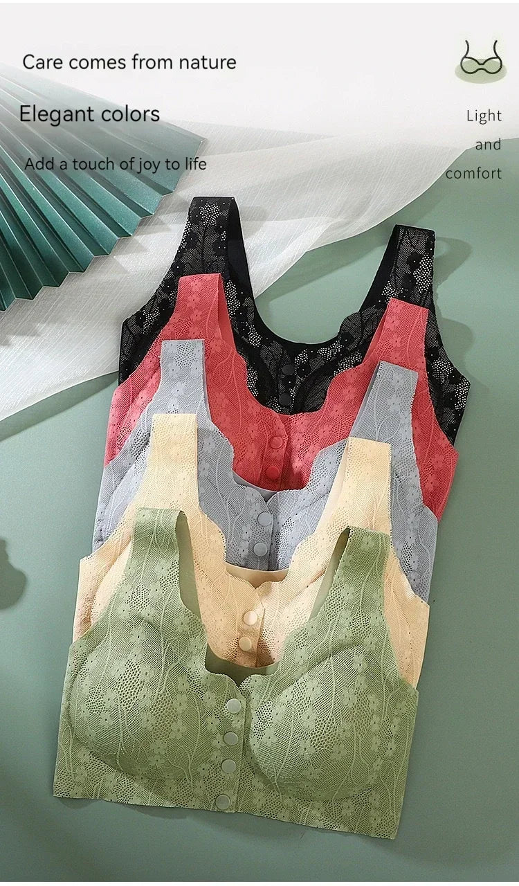 INTIMO SECRETS Women’s Lace Push-Up Bra – Seamless Cordless Active Corset