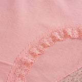 INTIMO SECRETS 3PCS Cotton Lace Panties – Plus Size Women’s Mid-Waist Lingerie