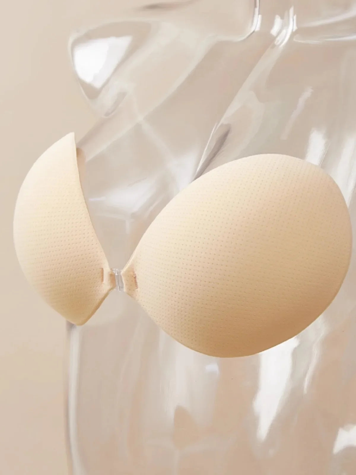 INTIMO SECRETS Women’s Invisible Strapless Adhesive Stick Bra – Push-Up Silicone Bralette & Nipple Covers