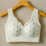 Seamless Lace Backless Bra Vest Fixed Cup Push-Up Side Breast Collection Wireless Vest Style Sleep Bra