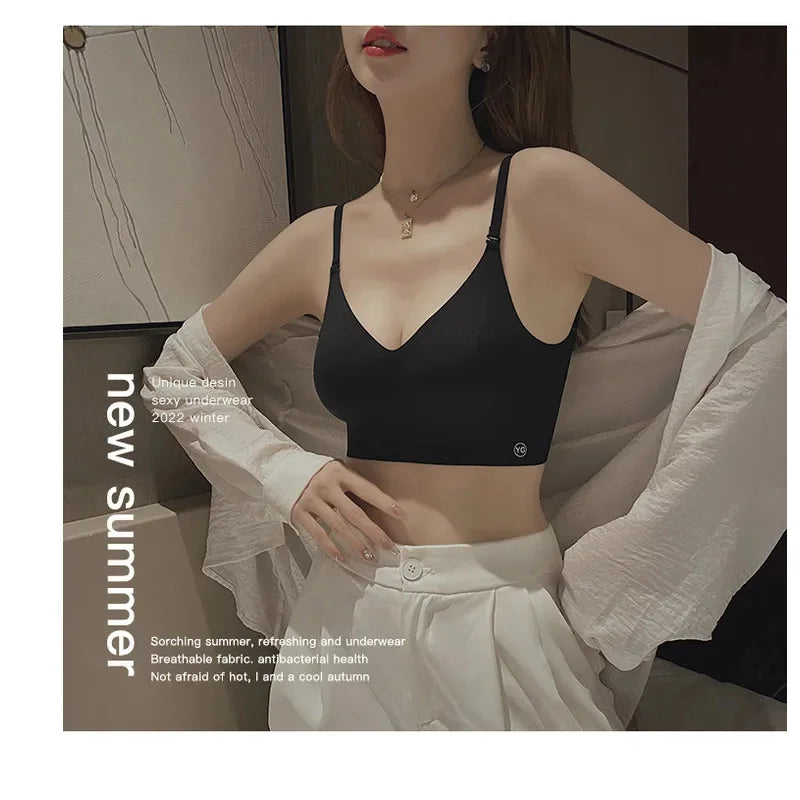 Invisible Push Up Bra Backless Sexy Women Bras Low Cut Plunge Brassiere Open Back Wedding Underwear Seamless Lingerie