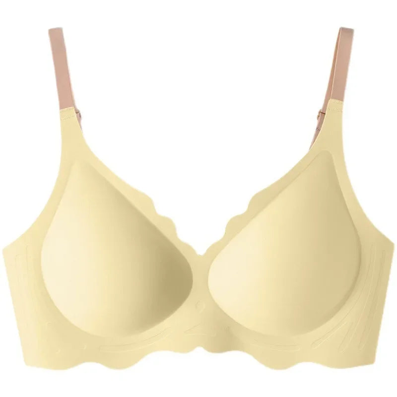BH No Trace Top Women's Underwear No Steel Ring Pure Desire Comfortable Upper Support Sling Adjustable Beauty Back Bra for women