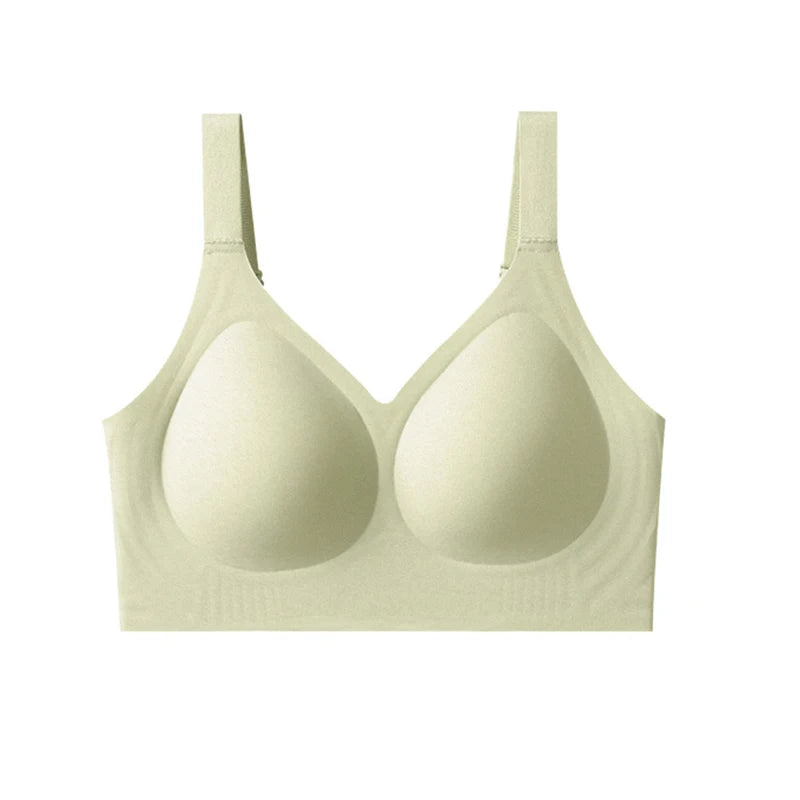 INTIMO SECRETS Plus Size Seamless Push-Up Bra – Wireless Padded Bralette (M-5XL)