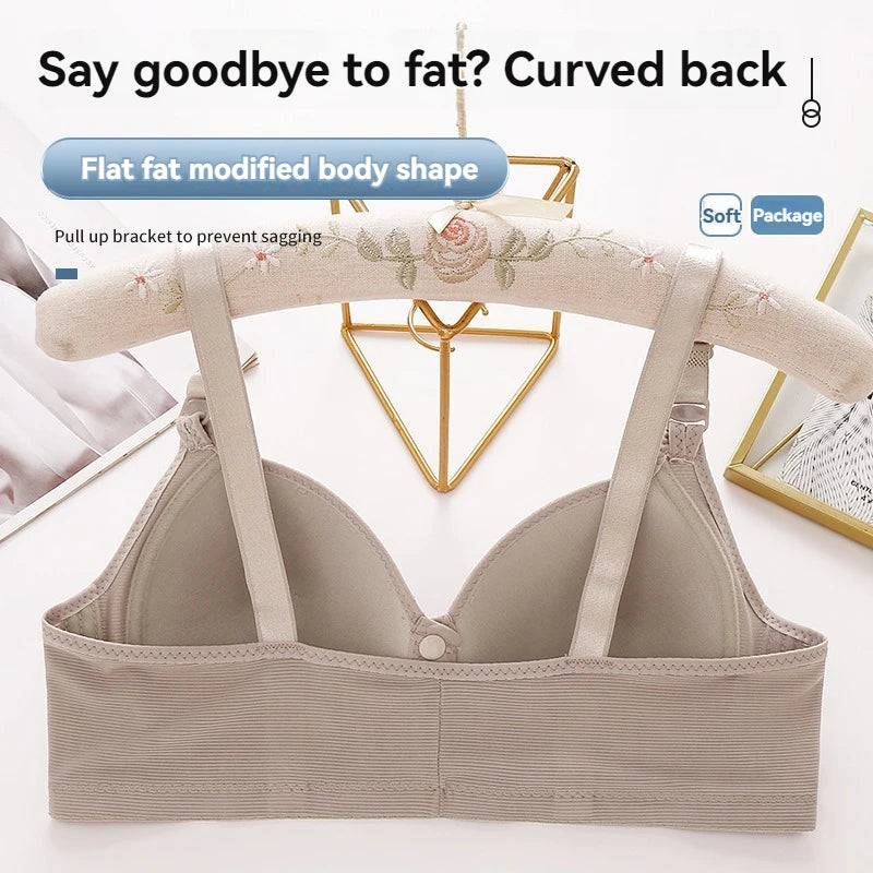 INTIMO SECRETS Plus Size Front Buckle Push-Up Bra – Adjustable & Comfortable