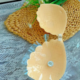 Adhesive Push Up Bra with Invisible Straps for Backless Outfits Silicone Nipple Bra Reusable Strapless Nipple Tape