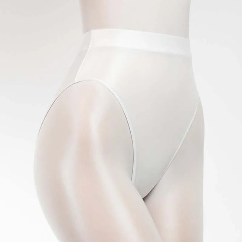 INTIMO SECRETS Shiny High-Waist Ice Silk G-String – Seamless Dance Wear & Sexy Shimmer Thong