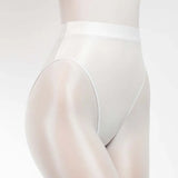 INTIMO SECRETS Shiny High-Waist Ice Silk G-String – Seamless Dance Wear & Sexy Shimmer Thong