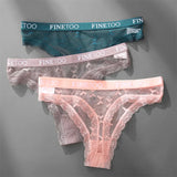 INTIMO SECRETS Women’s Sexy Lace Low-Rise Thong – Letter Waist Transparent G-String T-Back