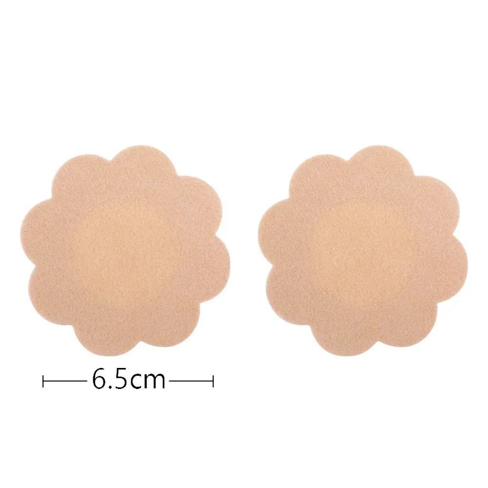 2pcs Silicone Nipple Cover Lift Up Bra Sticker Adhesive Invisible Bra Breast Pasty Women Chest Petals Reusable Strapless Bras