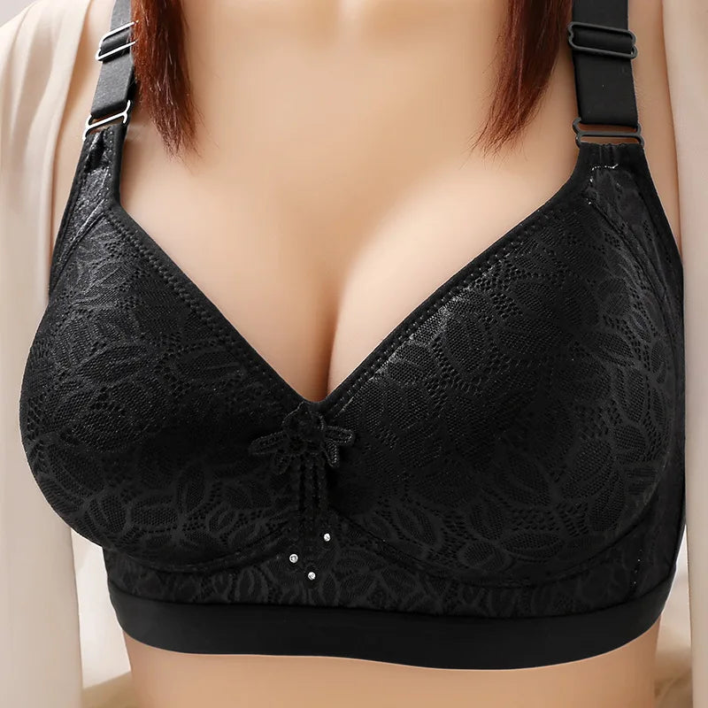 INTIMO SECRETS Large-Size Thin Underwire Bra – Comfortable, Breathable, Adjustable, Seamless